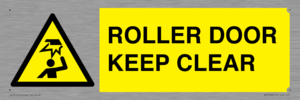 ROLLER DOOR KEEP CLEAR